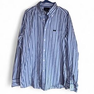 Foconnable Blue Striped Button-Down Shirt